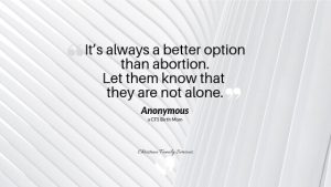 Abortion vs Adoption for an unplanned pregnancy